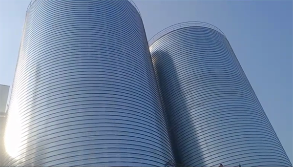 吉阳2座混凝土高架卷板仓